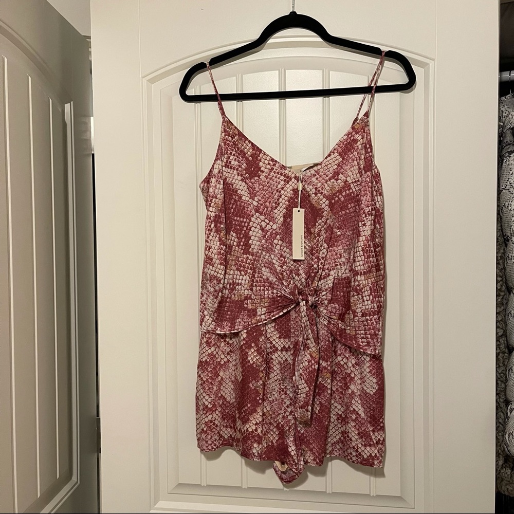Lavender brown romper